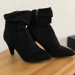 Black Suede Booties